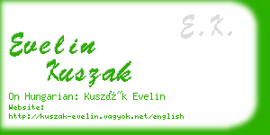 evelin kuszak business card